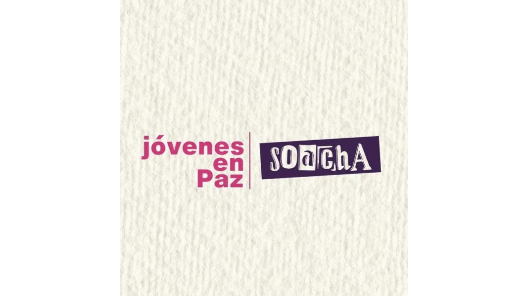Logotipo del programa Jóvenes en Paz y gráfica de Soacha para el artículo de análisis sobre políticas gubernamentales de juventud